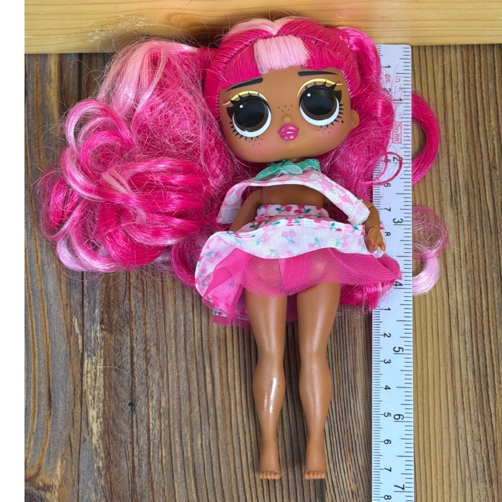 LOL Surprise Tweens Cherry BB Fashion Doll Pink Hair Cherry Dress 6.5 Inch MGA